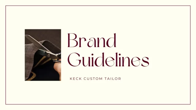 keck tailor brand guidelines